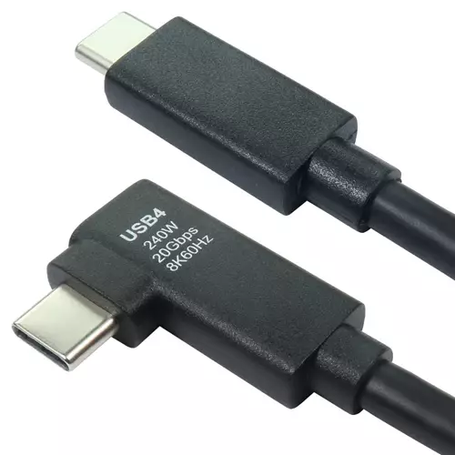 Cables Direct USB4-7100E-RA USB cable USB4 Gen 2x2 1 m USB C 40 Gbit/s Black