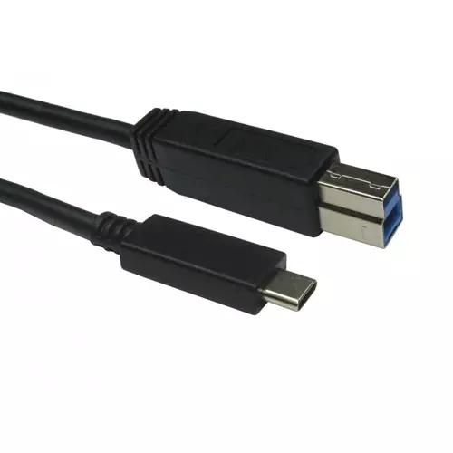 Cables Direct USB3C-981B USB cable USB 3.2 Gen 2 (3.1 Gen 2) 1 m USB B USB C 10 Gbit/s Black