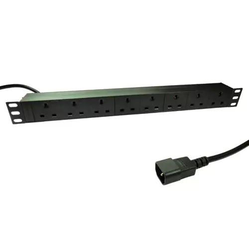 CDL 8 WAY UK SOCKET HORIZONTAL 1U PDU