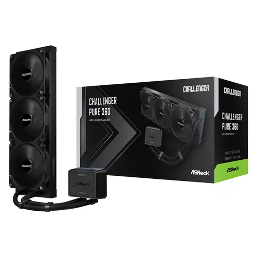 Asrock Challenger Pure 360 Processor All-in-one liquid cooler 12 cm Black