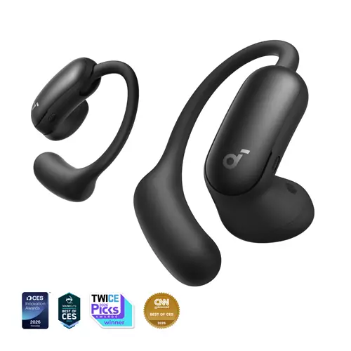 Soundcore AeroFit 2 Pro 2-in-1 Hybrid Earbuds Black