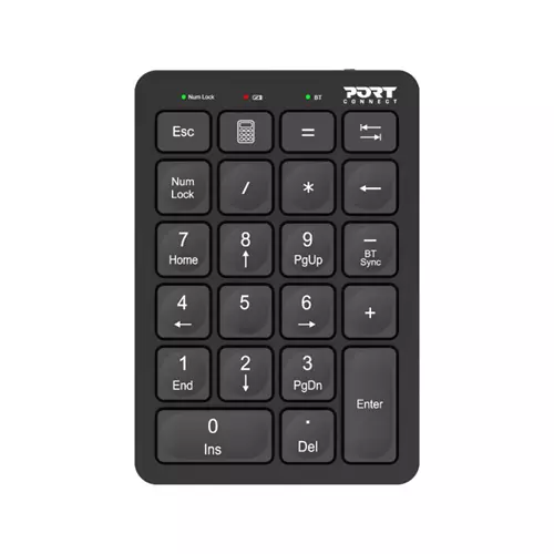 Port Designs 900802 numeric keypad Laptop/PC Bluetooth Black