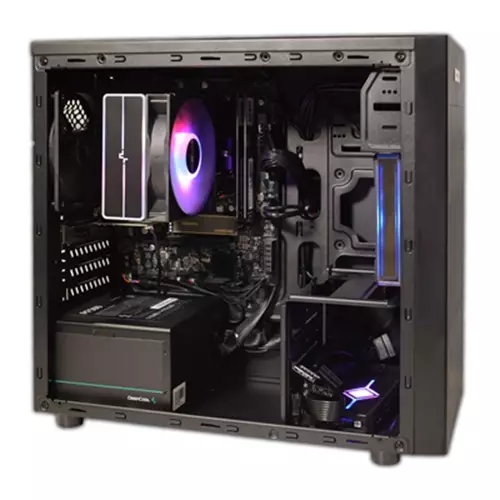 Rgb Micro Tower - Amd Ryzen 3 4300G Quad Core 8 Thread 3.80Ghz (4.00Ghz Boost) 16Gb Ddr4 Ram 1Tb Nvme M.2 Wifi 6 + Bt 120Mm Rgb Air Cooler - Pre-Built Pc