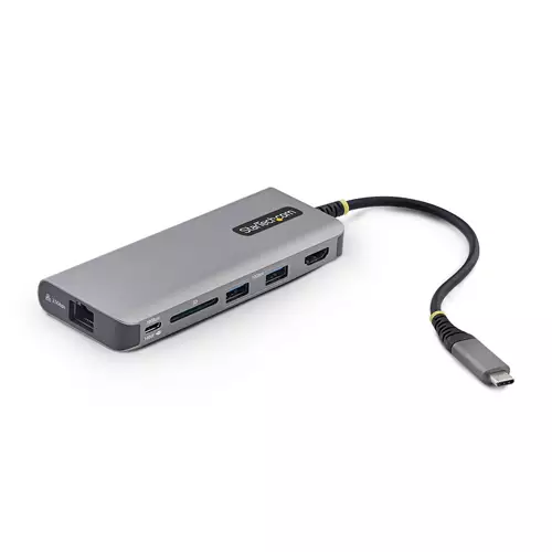 StarTech.com USB-C to HDMI Multiport Adapter 140W PD Charging 4K 60Hz 3-Port USB 10Gbps Hub SD Card Slot 2.5GbE Mini Dock for MacBook / Dell / Thinkpad / HP
