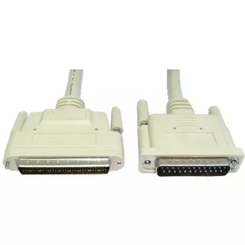 Cables Direct 1m HP68/D25 M/M SCSI cable Beige External DB68/HP DB25