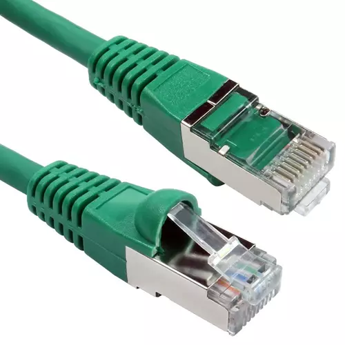 Cables Direct 3m CAT6a M - M networking cable Green S/FTP (S-STP)