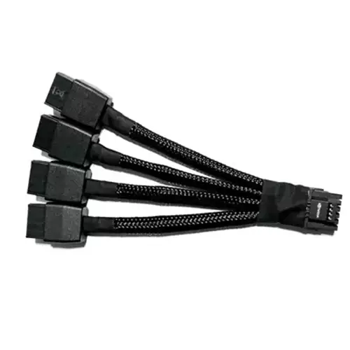 Replacement 12VHPWR 12+4Pin PCIe 5.0 to 4x8Pin (6+2P) Power Cable 10 cm Braided