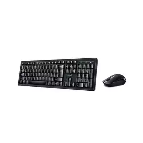 Genius KM-8200 keyboard Mouse included Home/Office USB English Black Grey