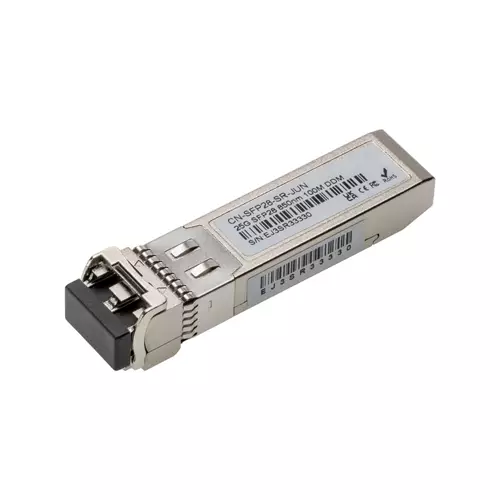 Cablenet CN-SFP28-SR-JUN. SFP transceiver type: Fiber optic Maximum data transfer rate: 25000 Mbit/s Interface type: SFP28. Product colour: Metallic Form factor: SFP28 Brand compatibility: Juniper. Country of origin: China