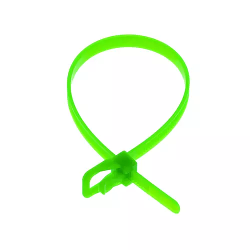 Cablenet EVT-S12FG-TA. Type: Releasable cable tie Material: Nylon Product colour: Light Green. Length: 300 mm Width: 4.8 mm. Quantity per pack: 100 pc(s)