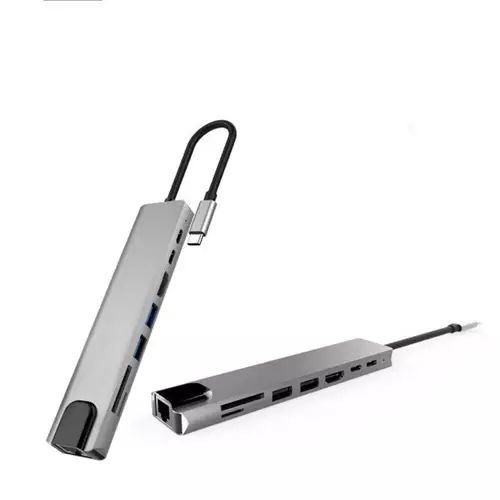 Cablenet 40-4108 laptop dock/port replicator Wired USB 3.2 Gen 2 (3.1 Gen 2) Type-C Silver