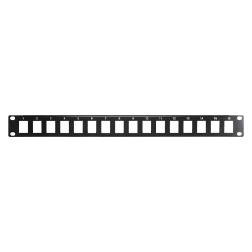 Cablenet 16 Port 1u AV Black Patch Panel. Mounting: Rack mounting Rack capacity: 1U Product colour: Black