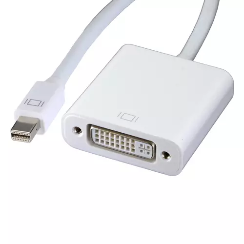Cablenet 20cm Mini DisplayPort Male DVI Fem1080p 60Hz White Adaptor. Cable length: 0.2 m Connector 1: Mini DisplayPort Connector 2: DVI. Quantity per pack: 1 pc(s)
