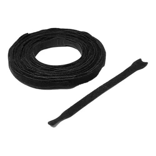 Cablenet 25mm x 300mm 750pcs Spool Velcro One Wrap Strap Black