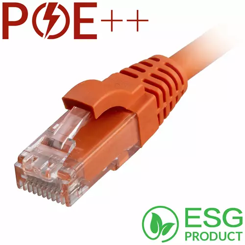 Cablenet 2m Cat6 RJ45 Orange U/UTP LSOH 24AWG Snagless Booted Patch Lead (PK 100)