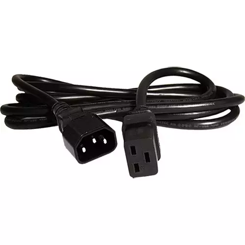 Cablenet 2m IEC C14 - IEC C19 Black PVC 1.5mm Power Leads. Cable length: 2 m Connector 1: C14 coupler Connector 2: C19 coupler. Input voltage: 250 V Input current: 10 A