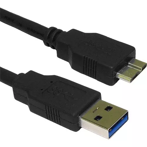 Cablenet 2m USB 3.0 Type A Male - Micro Type B Black Cable 2 m USB A Micro-USB B USB 3.2 Gen 1 (3.1 Gen 1) Male/Male Black