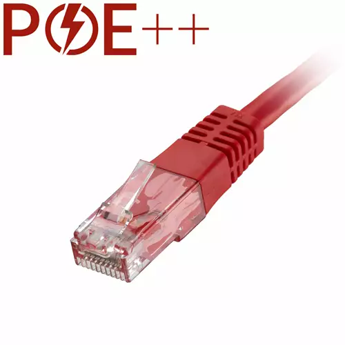 Cablenet 30m Cat6 RJ45 Red U/UTP PVC 24AWG Flush Moulded Booted Patch Lead