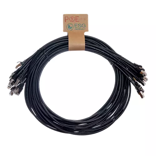 Cablenet 3m Cat6a RJ45 Black S/FTP LSOH 26AWG Snagless Booted Patch Lead (PK 10)