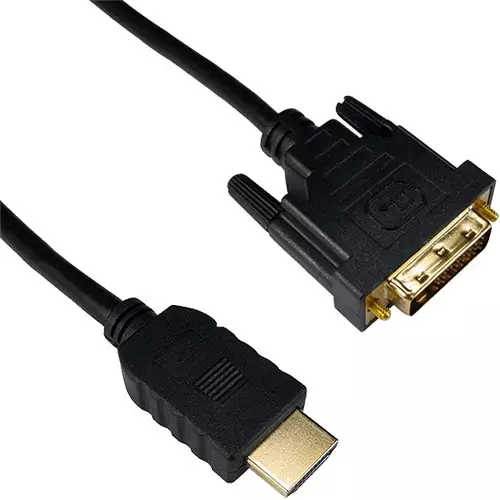 Cablenet 3m Gold HDMI 1.4b Male - DVI-D Male 1080p 24+1 30AWG Black Cable. Cable length: 3 m Connector 1: HDMI Type A (Standard) Connector 2: DVI-D. Cable diameter: 6 mm. Quantity per pack: 1 pc(s)