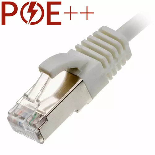 Cablenet 5m Cat6a RJ45 White U/FTP LSOH 30AWG Slim Snagless Booted Patch Lead