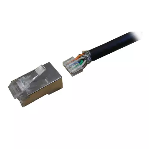 Cablenet Cat6 RJ45 FTP 50u Crimp Plug Stranded (2 Part). Connector(s): RJ-45 Product colour: Metallic Transparent Connector gender: Male. Quantity per pack: 50 pc(s)