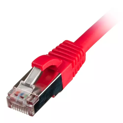 Cablenet CNL 100PK 0.3M C6a Rd SFTP Ls 26AWG SB networking cable Red Cat6a S/FTP (S-STP) Round