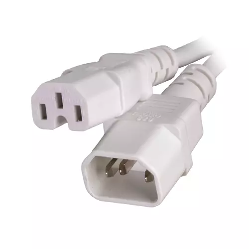 Cablenet CNL 3M C14-C15 Wh Rbr 1.0MM White IEC C14 IEC C15