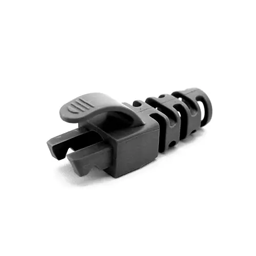 Cablenet RJ45 Snagless Strain Relief Flush Boot Black 6.5mm. Product type: Cable boot Product colour: Black Cable standard: Cat6/6a. Quantity per pack: 50 pc(s)