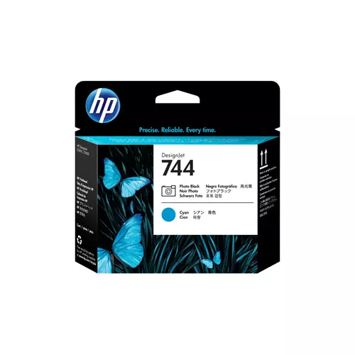 HP 744 Photo Black/Cyan DesignJet Printhead