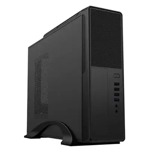 Cit S014c Black Slim Micro Atx/Itx Desktop Case With 300W Power Supply Usb 2.0 Usb 3.0 Type-A Amp; Type-C Ports