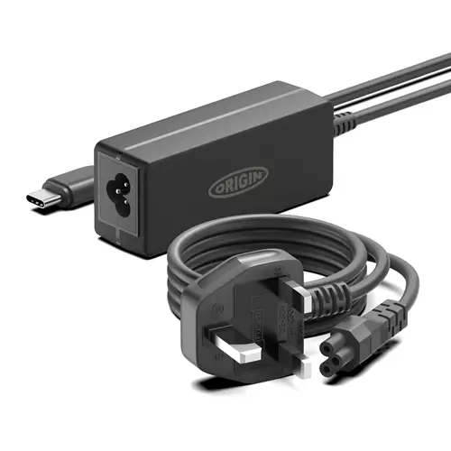 Origin Storage 65W USB-C Adapter with UK Cable