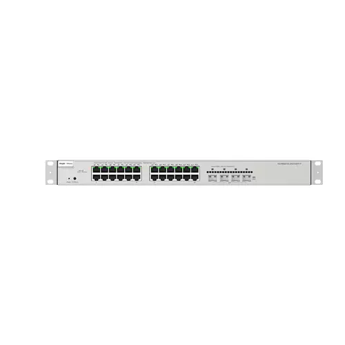 Photos - Switch Ruijie Networks RG-NBS5200-24GT4XS-P network  Managed L3 Gigabit Ethernet  Power over Ethernet (PoE) Grey (10/100/1000)
