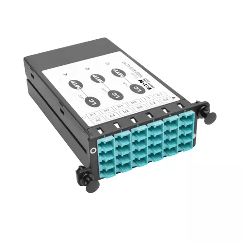 Tripp Lite N482-3M8-LC12 40/100Gb Breakout Cassette 40Gb to 4 x 10Gb 100Gb to 4 x 25Gb (x3) 8-Fiber OM4 MTP/MPO (Male with Pins) to (x12) LC Duplex Type-B Polarity