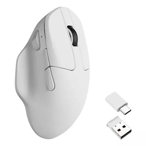 Keychron M7-A24 Ambidextrous Optical RF Wireless + Bluetooth + USB Type-C 30000 DPI White