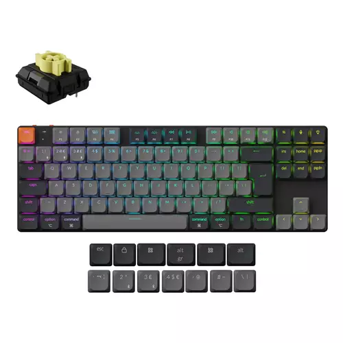 Keychron K1 keyboard Universal USB + Bluetooth QWERTY UK English Grey