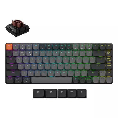 Keychron K3 keyboard Universal USB + Bluetooth QWERTY UK English Grey