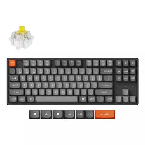 Keychron K8 Max keyboard Universal USB + RF Wireless + Bluetooth QWERTY UK English Black