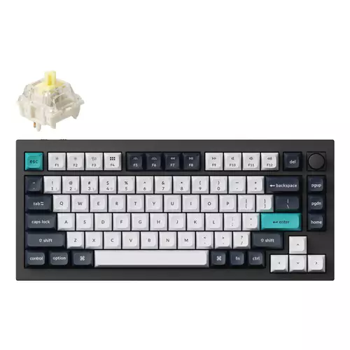 Keychron Q1 Max keyboard Universal USB + RF Wireless + Bluetooth QWERTY UK English Black