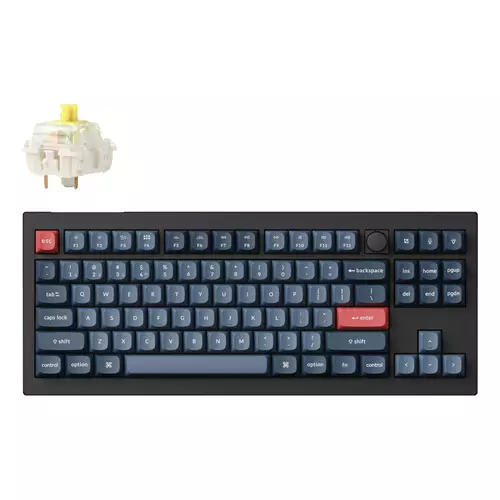 Keychron V3 Max keyboard Universal USB + RF Wireless + Bluetooth QWERTY UK English Black Grey