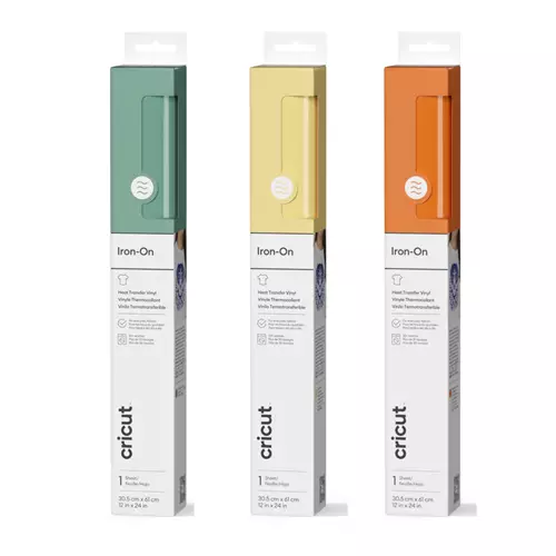 Cricut Iron-On (12 in x 24 in) Eucalyptus Butter Yellow Orange Spice