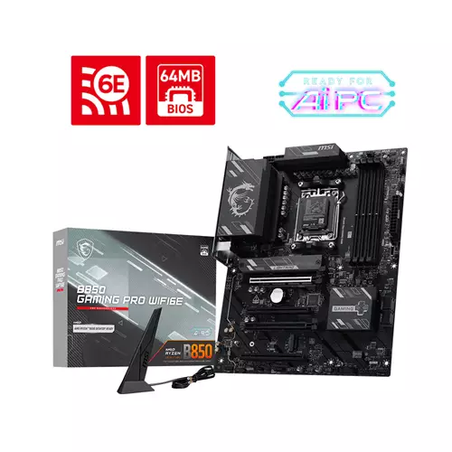 MSI B850 GAMING PRO WIFI6E motherboard AMD B850 Socket AM5 ATX