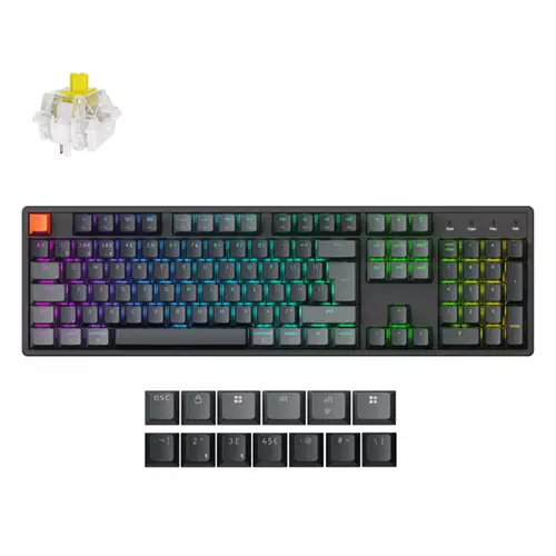 Keychron K10 Version 2 keyboard Universal USB + Bluetooth QWERTY English Black Grey