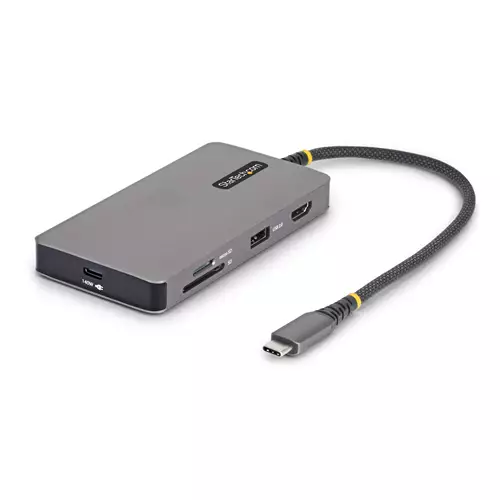 StarTech.com USB-C Multiport Adapter with 4K 60Hz HDMI 140W Power Delivery USB 10Gbps Hub GbE SD and MicroSD Slots Plug-and-Play Mini Dock for Dell HP Lenovo Laptops