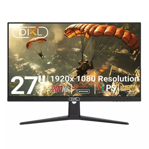 piXL X-Series GS27IDPHA 27 Inch Full HD IPS Gaming Monitor with 200Hz Refresh Rate 1920 x 1080 Resolution 0.5ms Response Time HDMI 2.0 & DisplayPort 1.4