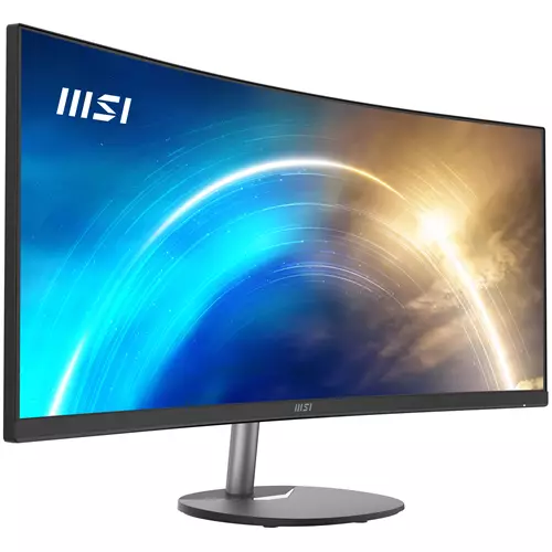 MSI Pro MP341CQ 34 Inch Curved Monitor 1500R UWQHD (3440 x 1440) 21:9 100Hz VA 4ms HDMI VGA Built-in Speakers Anti-Glare Anti-Flicker Less Blue light TV Certified VESA Kensington Black