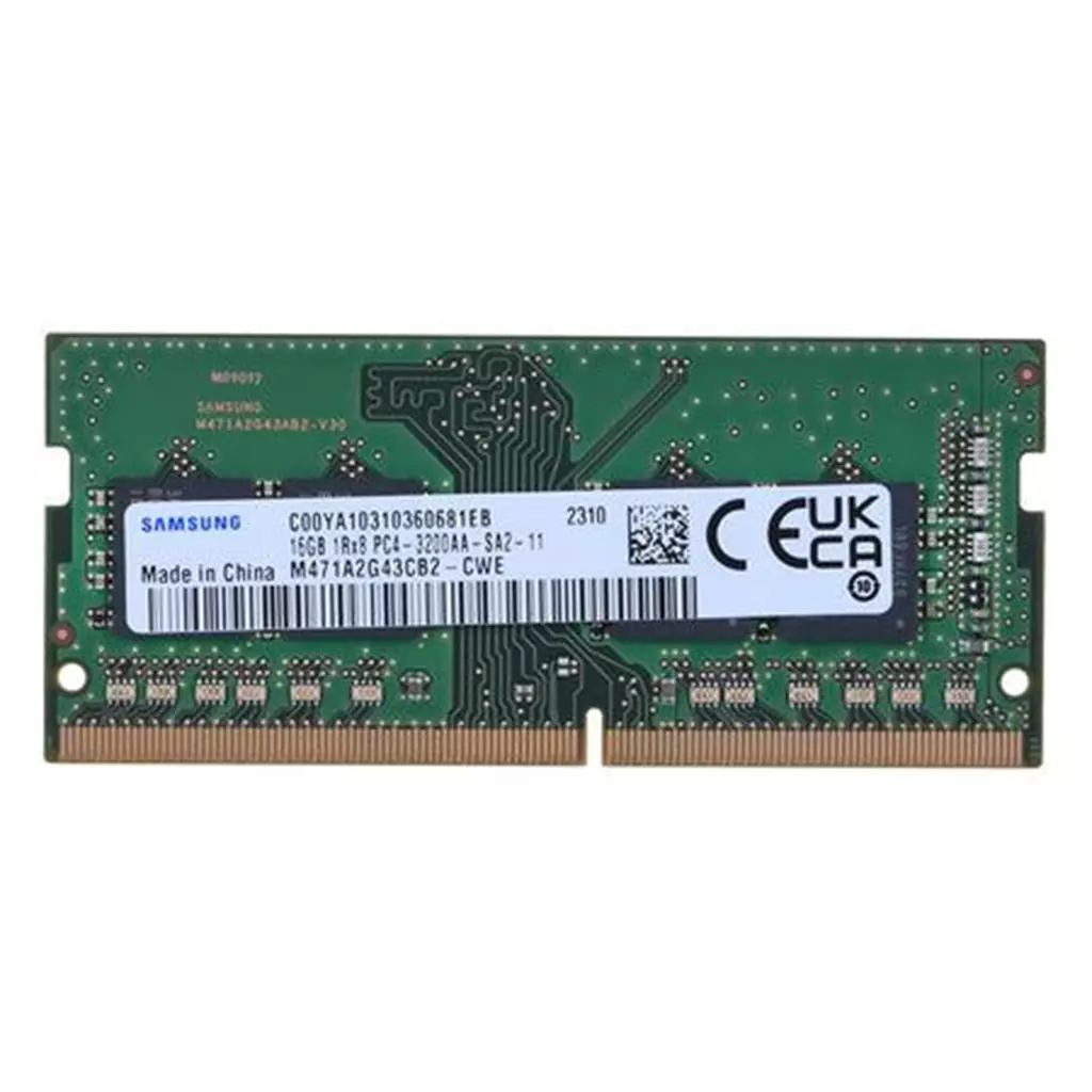 Samsung M471A2G43AB2-CWE 16GB DDR4 3200MHz PC4-25600 SODIMM module de mémoire 16 Go 1 x 16 Go 3200 MT/s 260-pin SO-DIMM