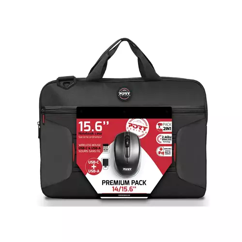 Port Designs Premium 39.6 cm (15.6") Black