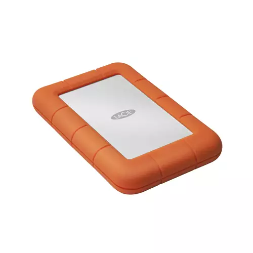 LaCie Rugged Mini external hard drive 1 TB 5400 RPM 2.5" Micro-USB B 3.2 Gen 1 (3.1 Gen 1) Orange Silver