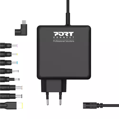 Port Designs 900007B-UK power adapter/inverter Indoor 90 W Black